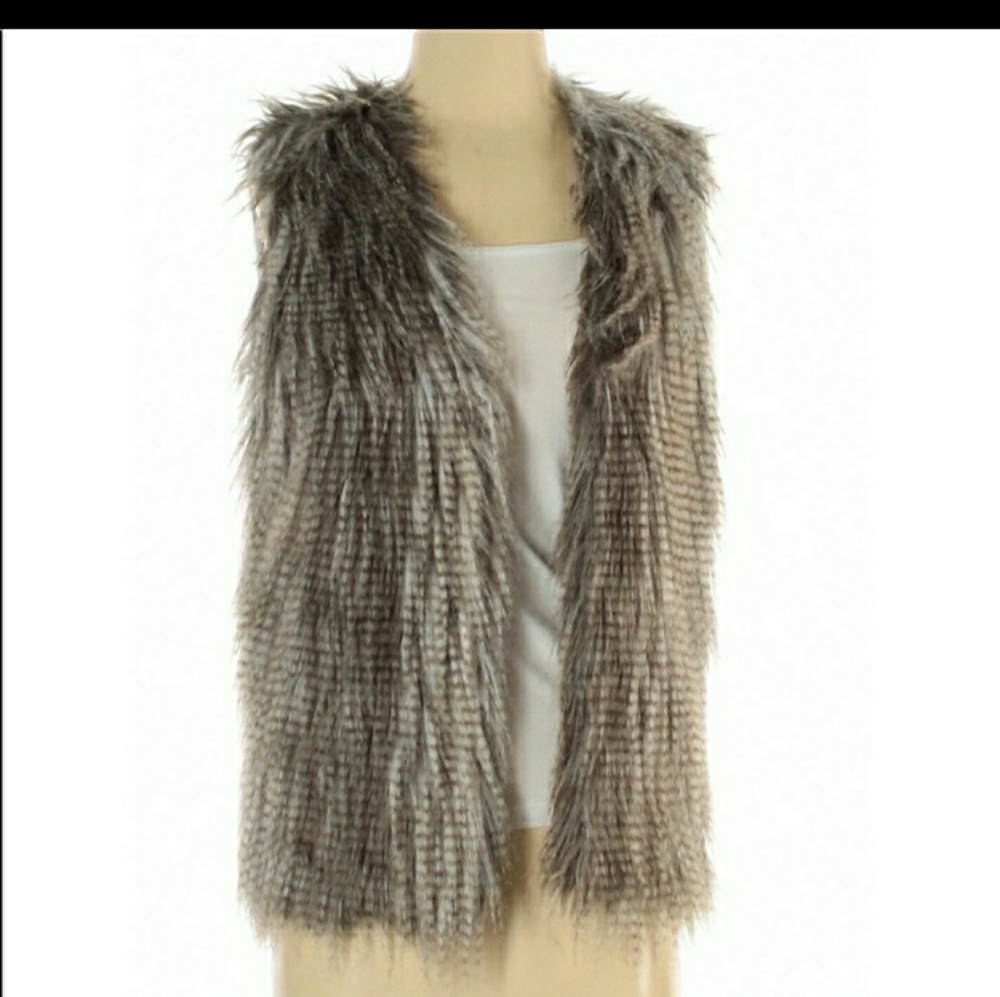 Pink republic fur vest Halloween prop